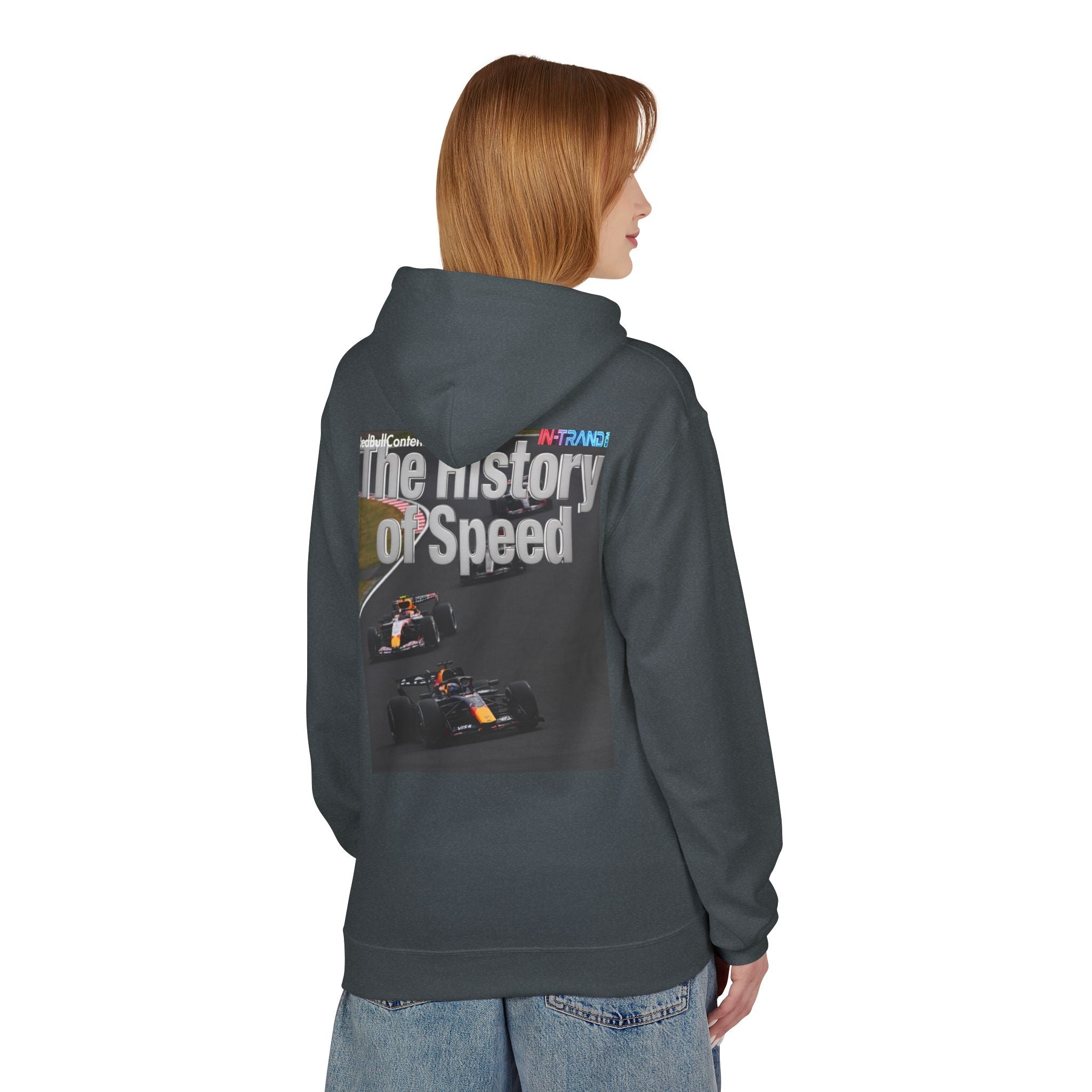 Racing Hoodie – “The History of Speed” Formula Car Graphic