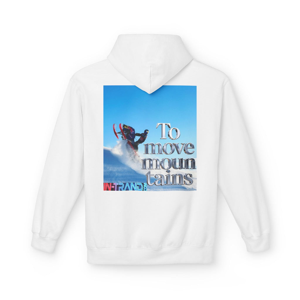 Snowboard Hoodie — "To Move Mountains" Winter Sports Pullover