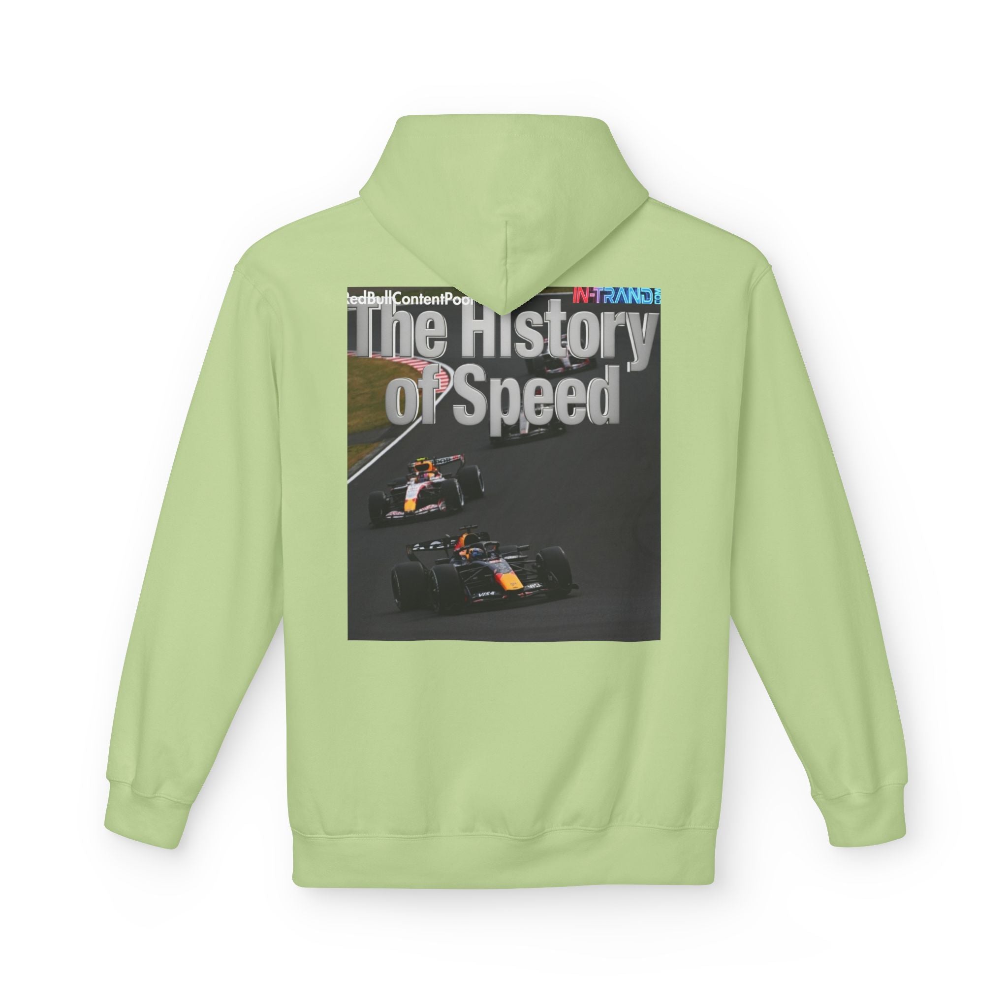 Racing Hoodie – “The History of Speed” Formula Car Graphic