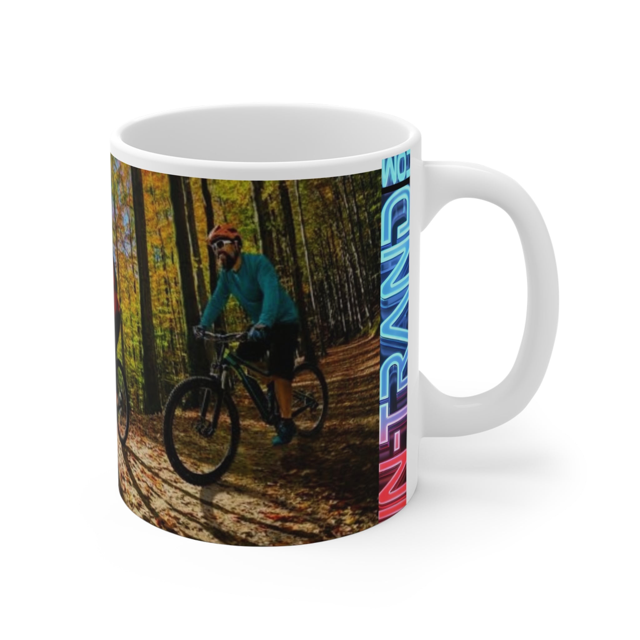 Bicycle Rider Quote Mug – "Anyone Who Rides a Bicycle is My Friend" 11oz