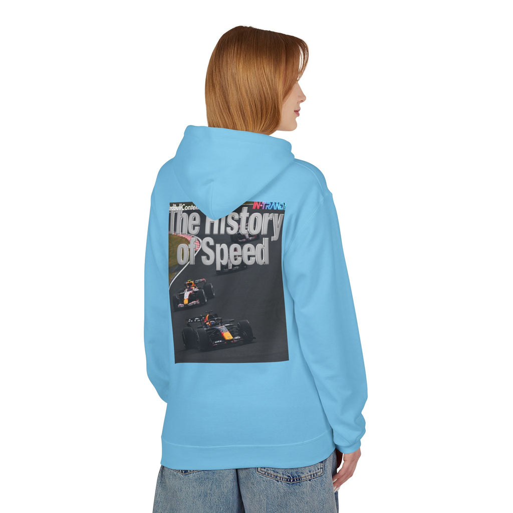 Racing Hoodie – “The History of Speed” Formula Car Graphic