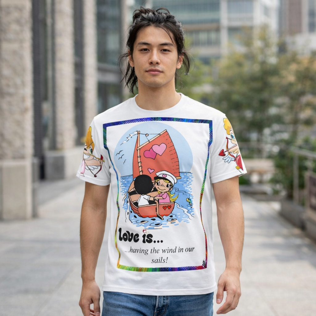 💎 Bright Trendy Cut & Sew Tee — Bold All-Over Print T-Shirt 💎