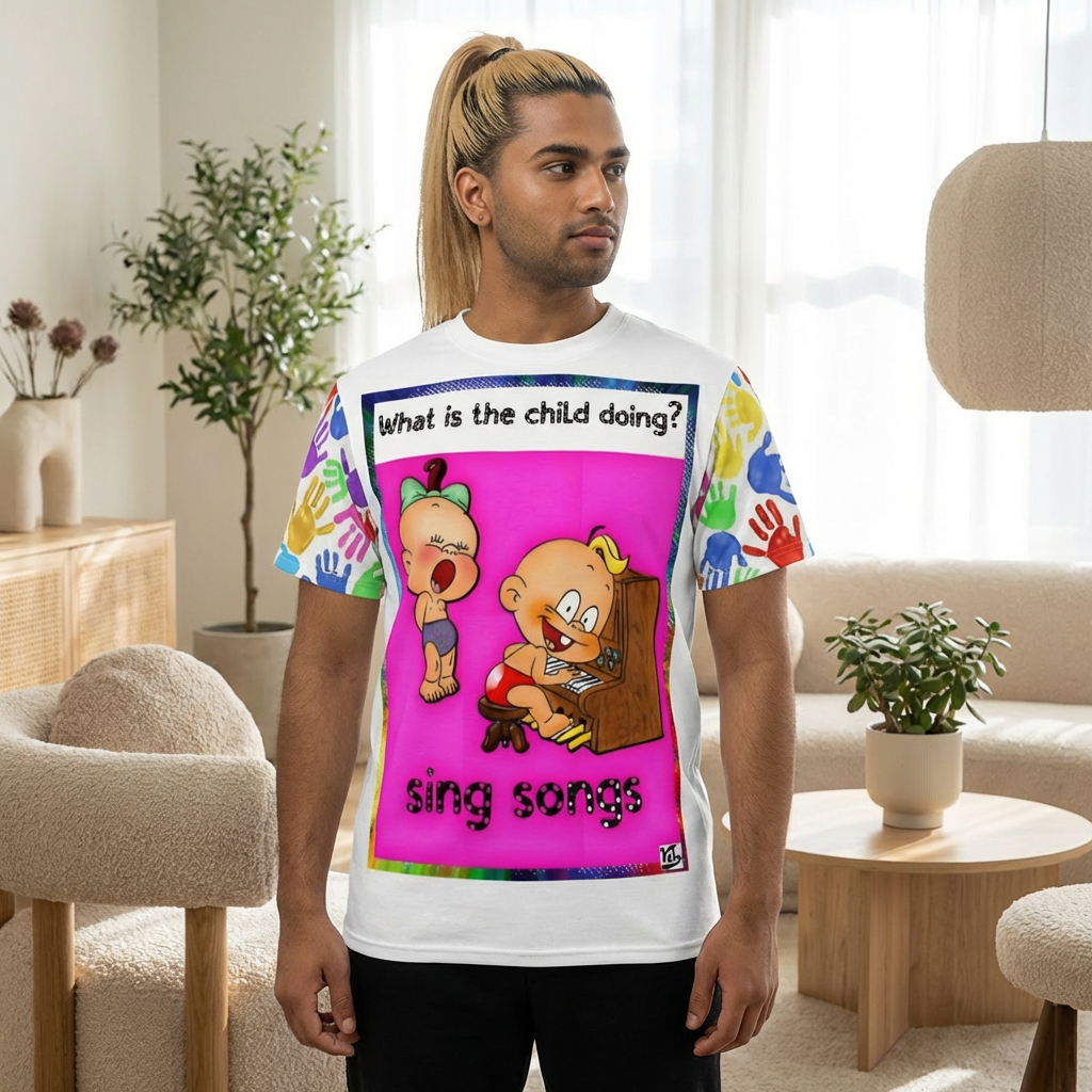 What Does It Do? Bright Graphic T‑Shirt