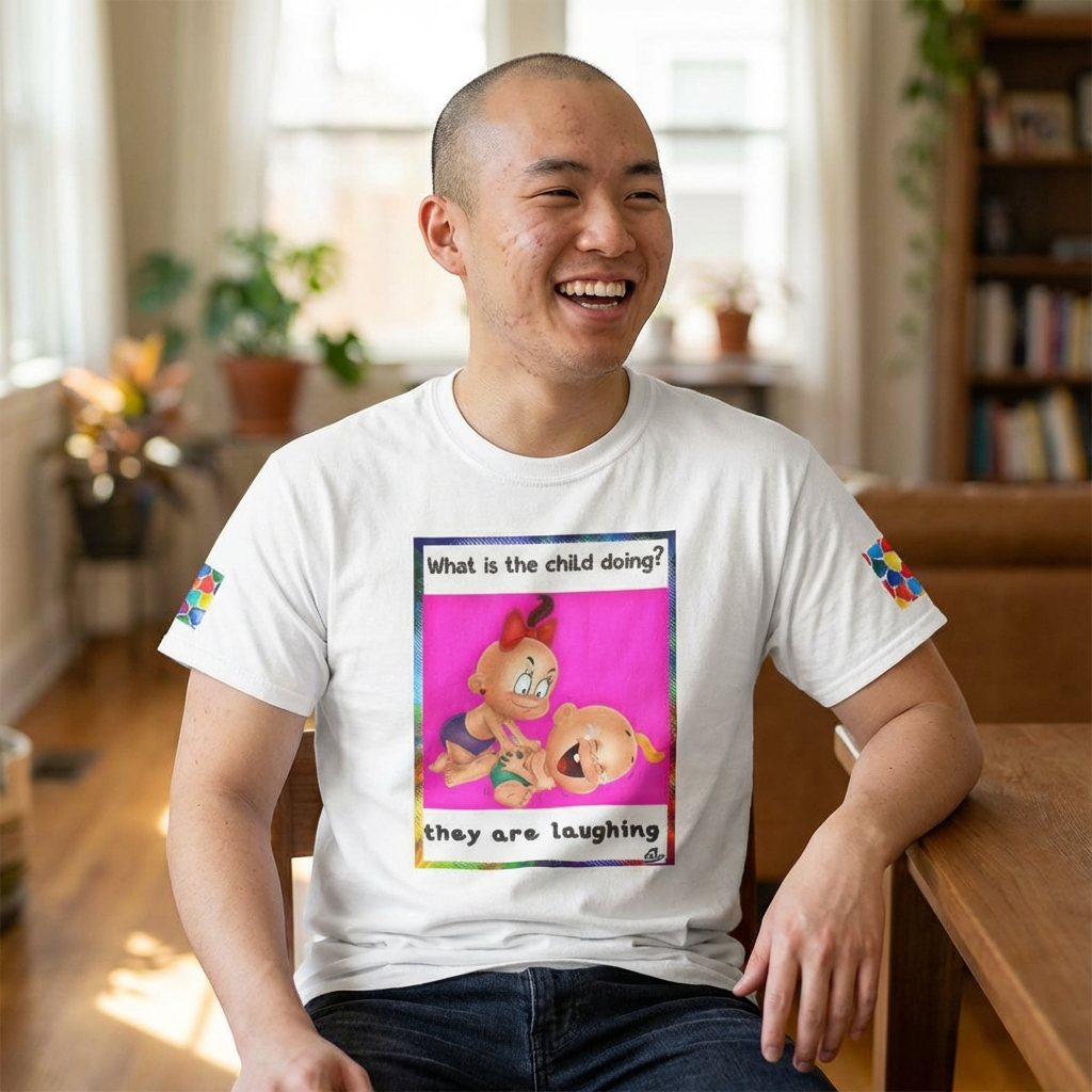 What Are the Children Doing? Tee — Cute Kids’ Illustration Graphic T-Shirt