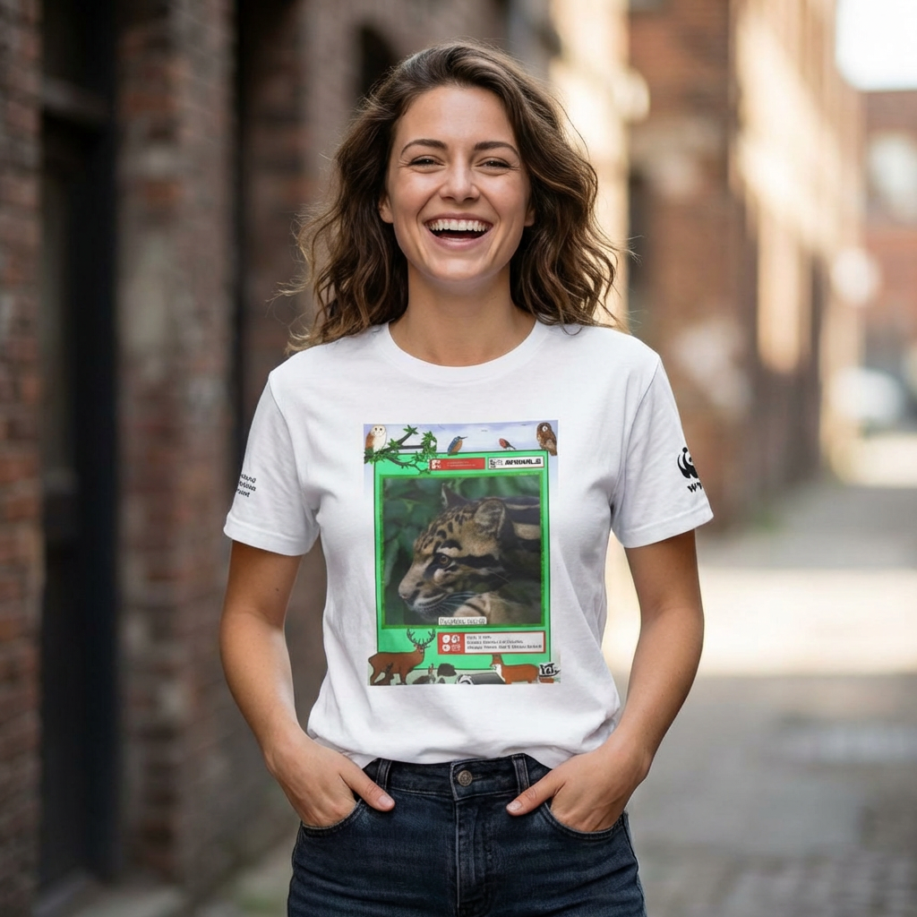 Wildlife Series Bright Animal Graphic Tee — Gift-Ready T-Shirt