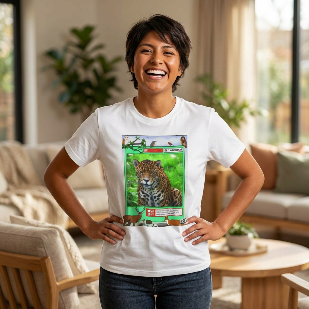 Leopard Trading Card Graphic T-Shirt