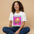 キッズアクティビティグラフィックTシャツ - 「子どもは何してる？」花摘み＆絵描き