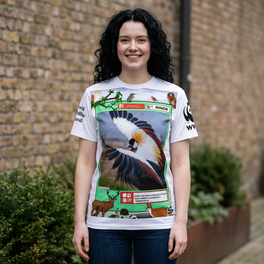 Nature Birds T-Shirt — Vibrant Elegant Tee for Nature Lovers