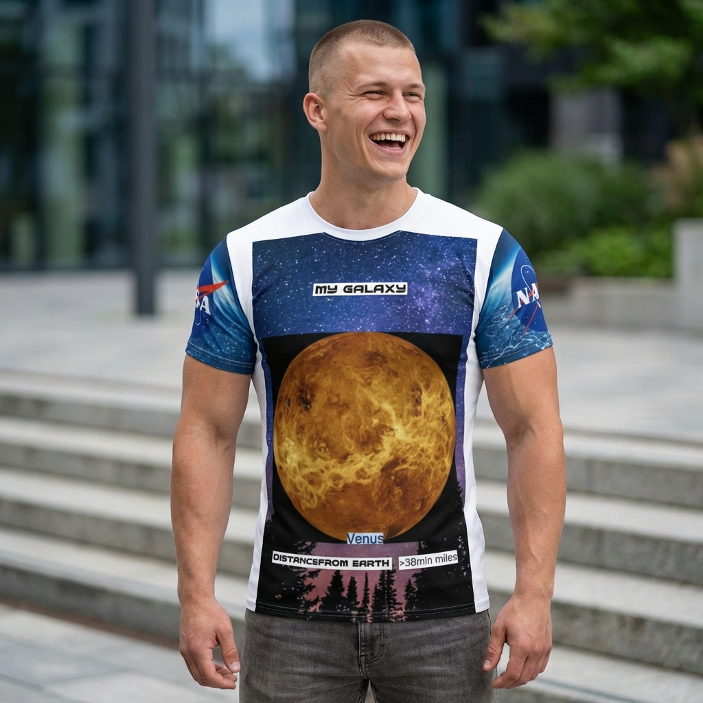 My Galaxy Venus Bright Graphic Tee — Stylish Celestial Gift