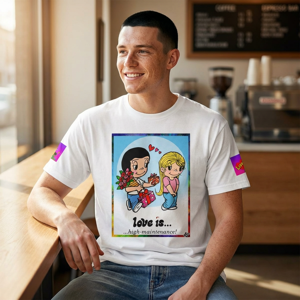 愛は…ヴィンテージ カートゥーン バレンタイン Tシャツ