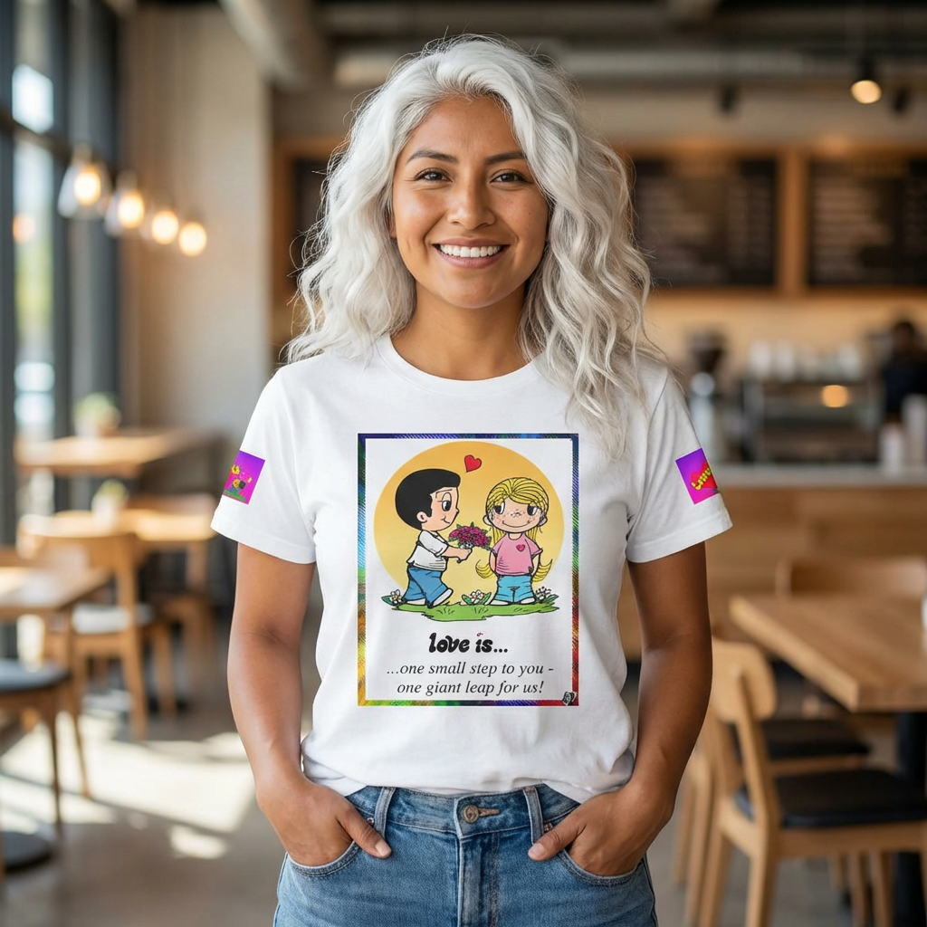 T  shirt  - LOVE IS...- Romantic Graphic T-Shirt — "Best Gift" Couples Tee