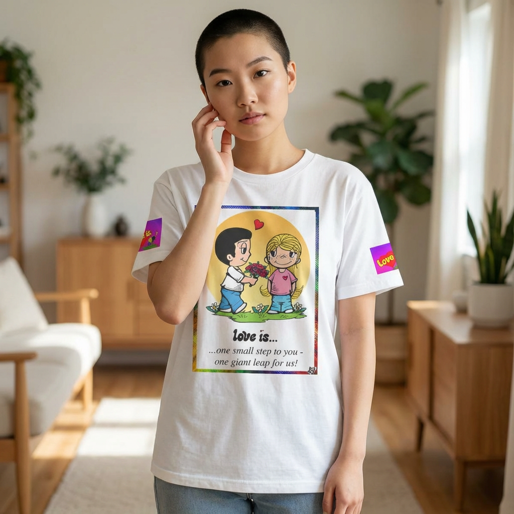 T  shirt  - LOVE IS...- Romantic Graphic T-Shirt — "Best Gift" Couples Tee