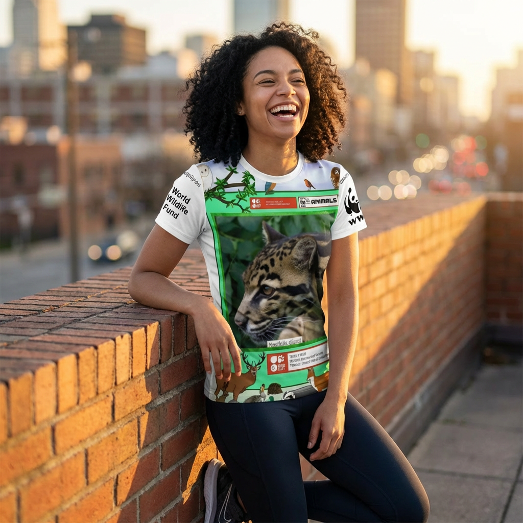 TEE/SHIRT NATURE Clouded Leopard Nature Tee — Wildlife Lover Gift