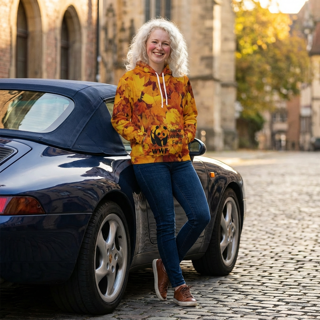 HOODIE collection NATURE - Every Day Soft Care Hoodie — Cozy All-Over Print Pullover