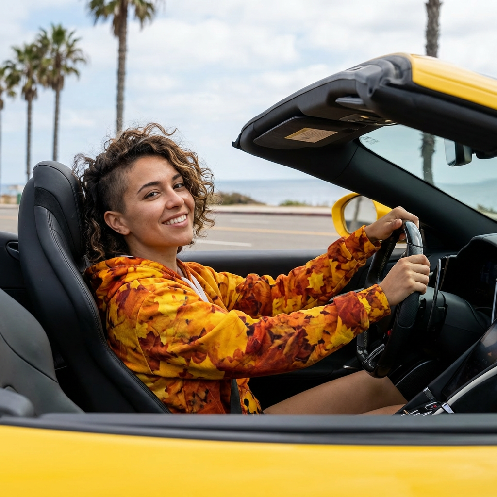 HOODIE NATURE  Crowned Crane Fall Leaves Hoodie — All-Over-Print Autumn Bird Pullover