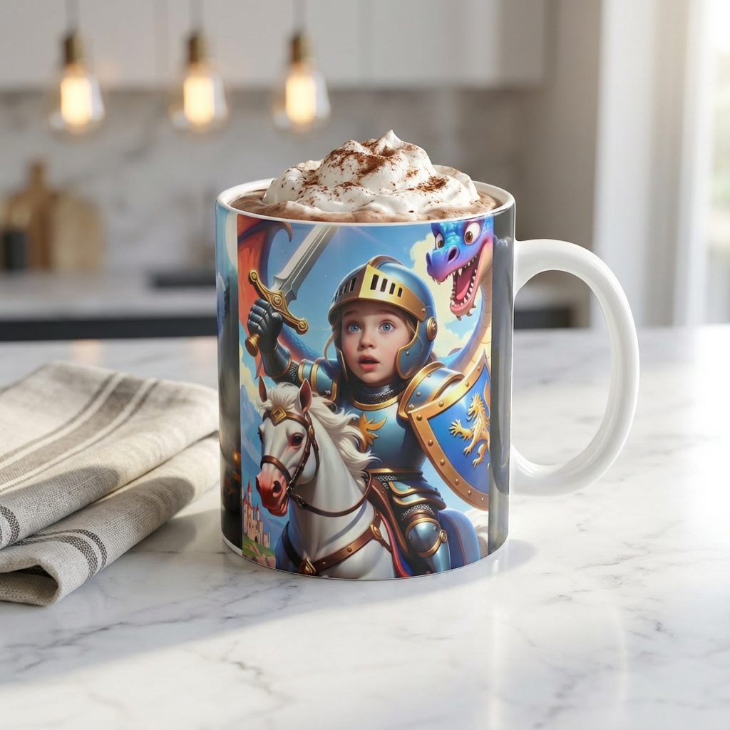 Color-Changing Mug — Brave Knight & Castle Magic 11oz