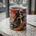 Motocross Coffee Mug – "Four Wheels Move the Body, Two Wheels Move the Soul" 11oz