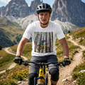 💎 Mountain Biking T-Shirt — 'Anyone Who Rides a Bicycle Is My Friend' Forest Trail Tee 💎