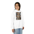 Youth Hoodie — Regal Cat Portrait Crowned King Design