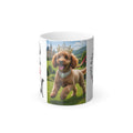 Color-Changing Mug – 'You Are My Queen' Puppy Crown Photo Mug, 11 oz