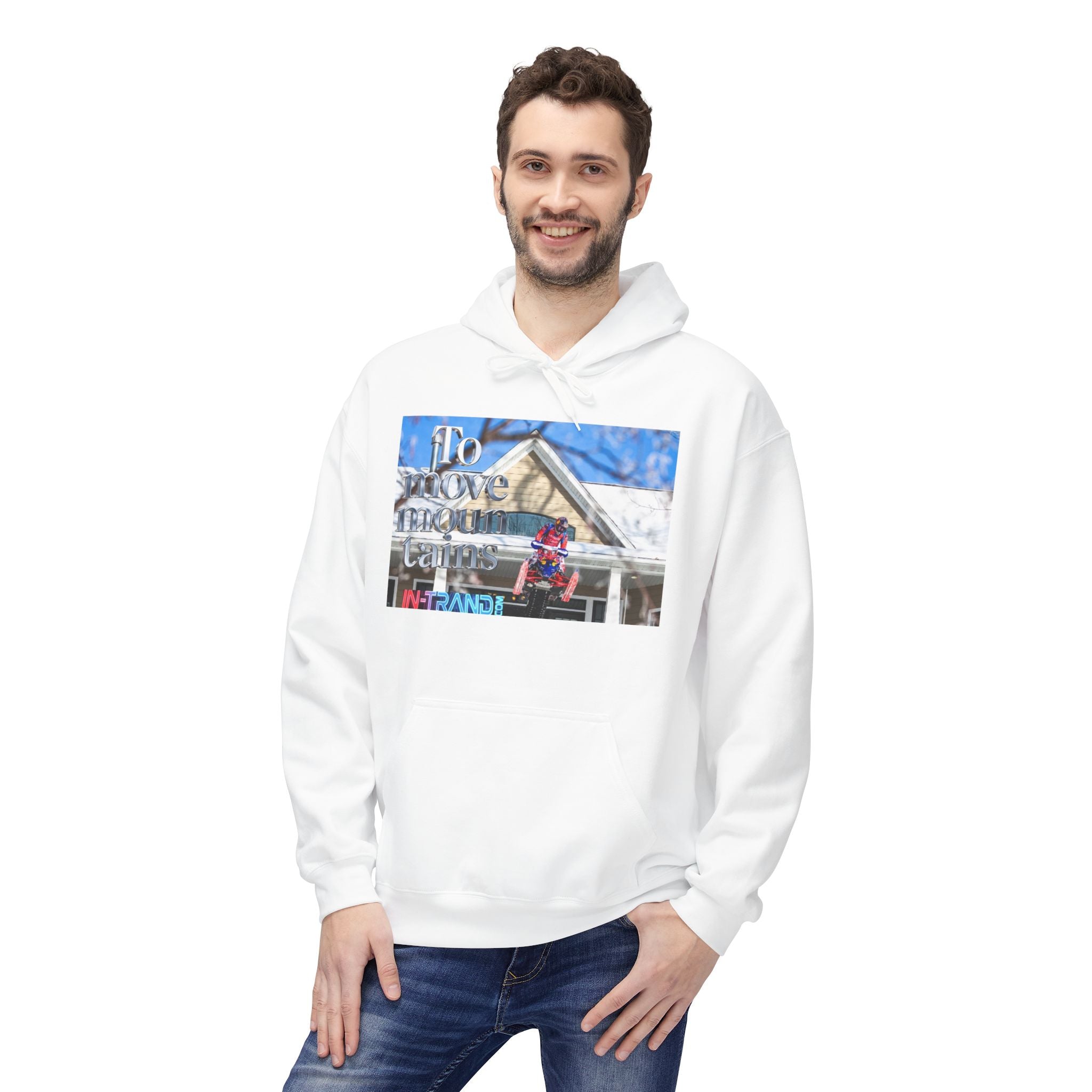 Hoodie - 'To Love & Care' Vintage House Photo Graphic Hoodie