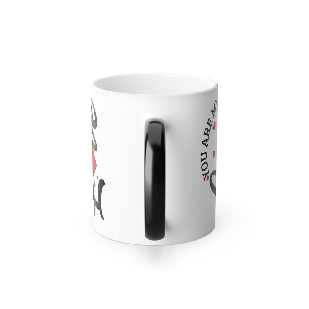 Color-Changing Dog Mug — "You Are My Sunshine" Crowned Beagle 11oz