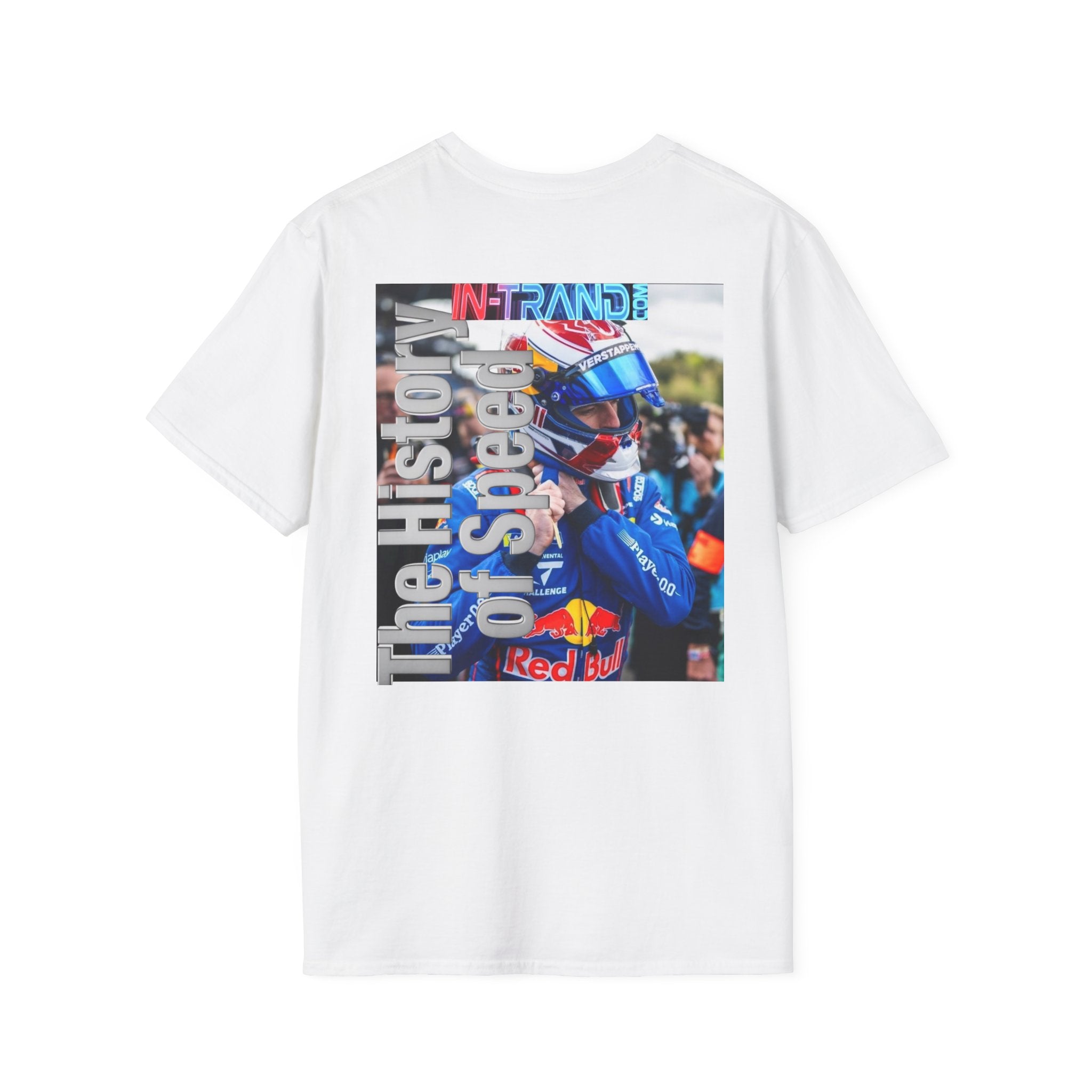 Racing Driver Photo Tee — "The History of Speed" Graphic T-Shirt