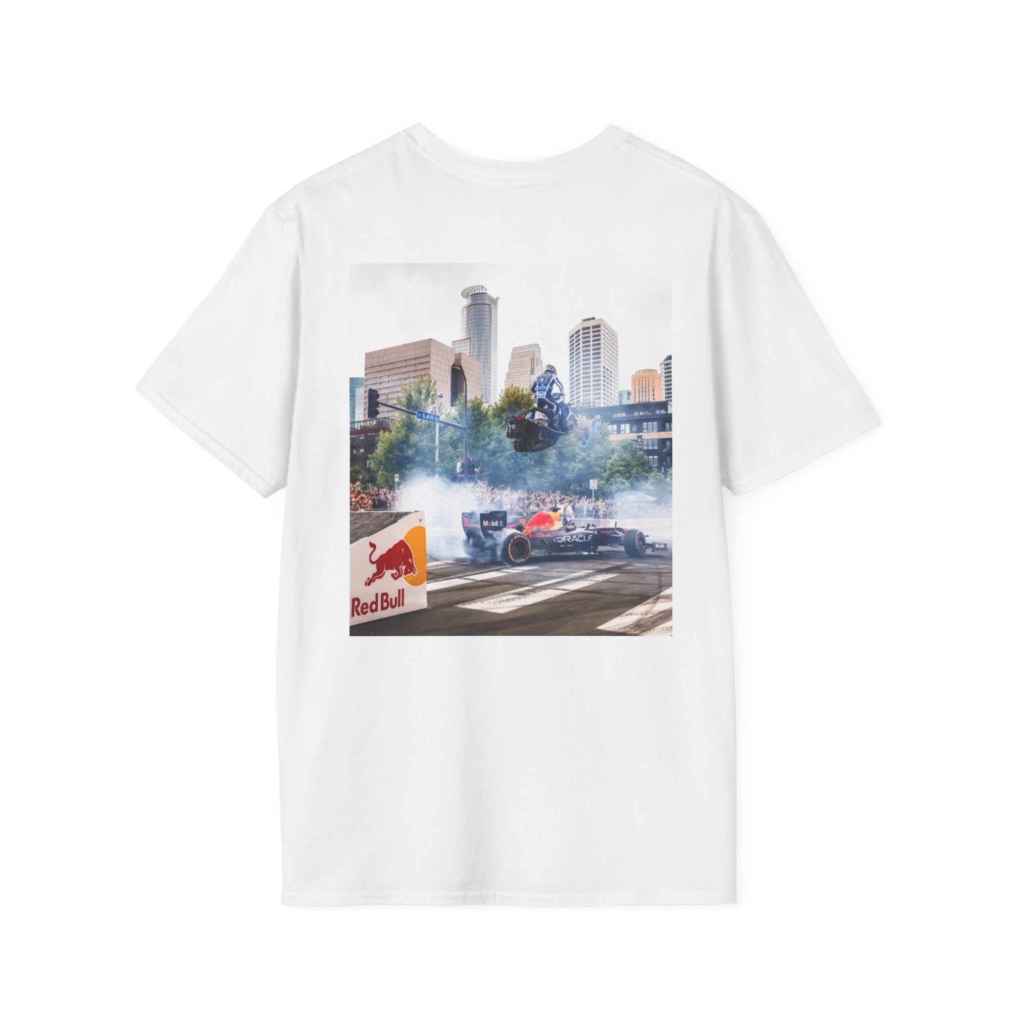 Racing City Drift T-Shirt — Red Bull Formula Car Urban Motorsport Tee