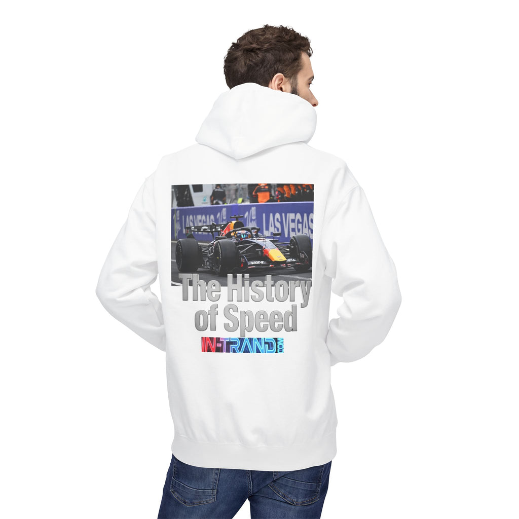 Racing Hoodie — “The History of Speed” Graphic Motorsport Pullover