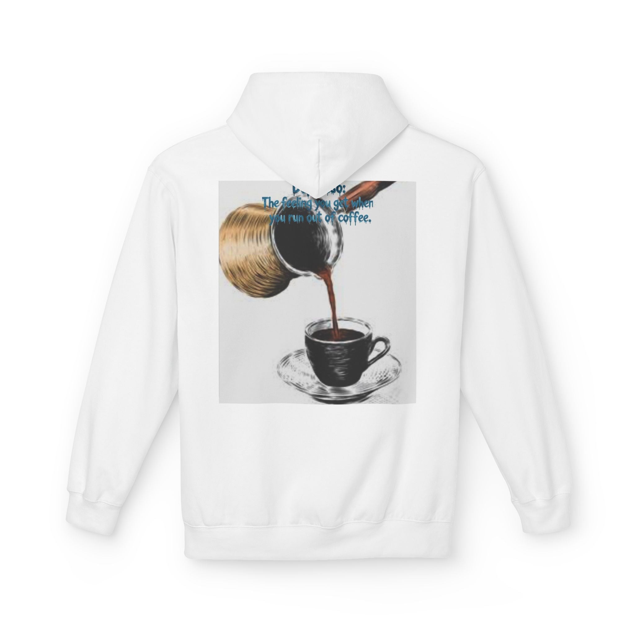 Coffee Pour Graphic Hoodie — "Decaf? The Future Is When I Finish My Coffee."