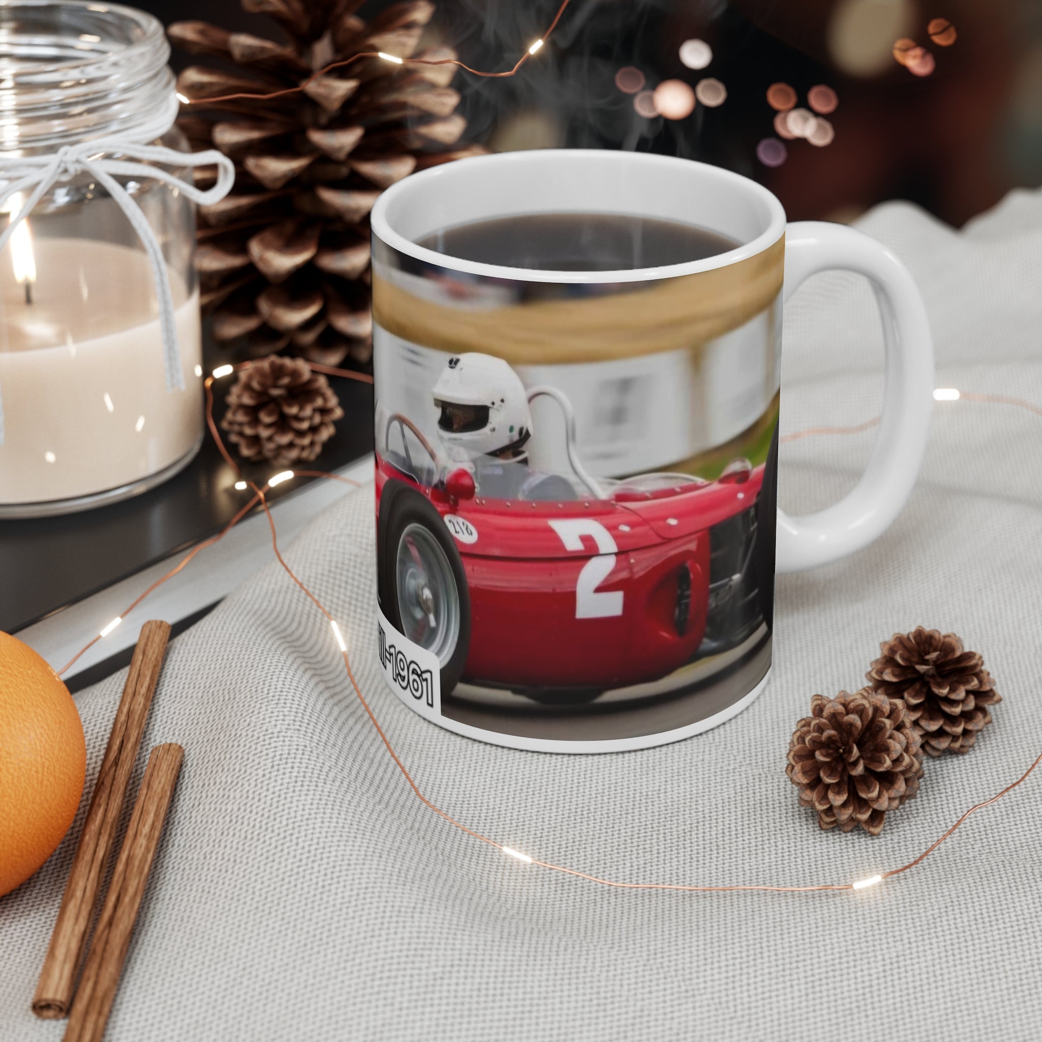 Vintage Racing Car Mug — 'The History of Speed' 11oz Coffee Cup