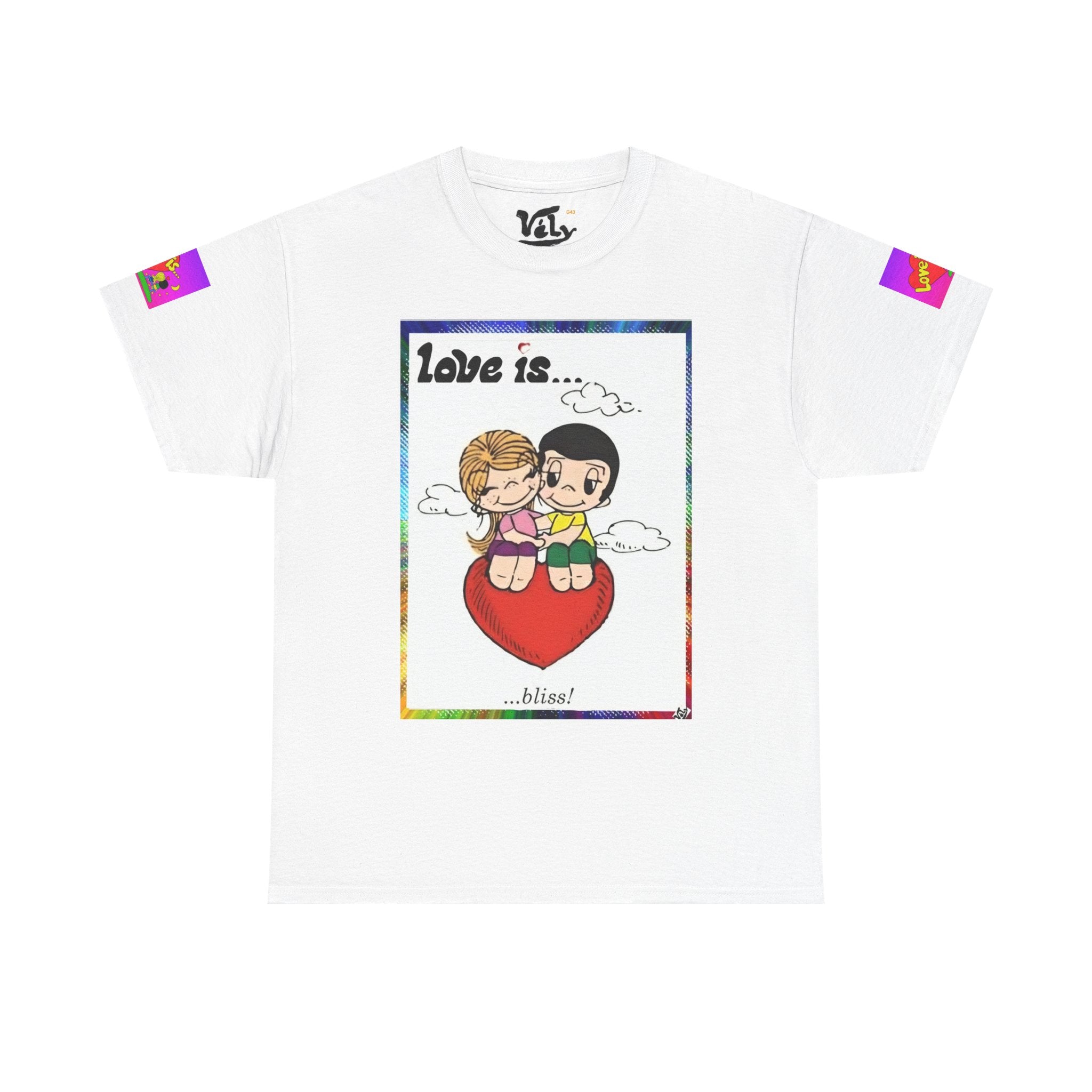 💎 Love Is... Retro Cartoon Couple T-Shirt — Cute Romantic Valentine Tee 💎