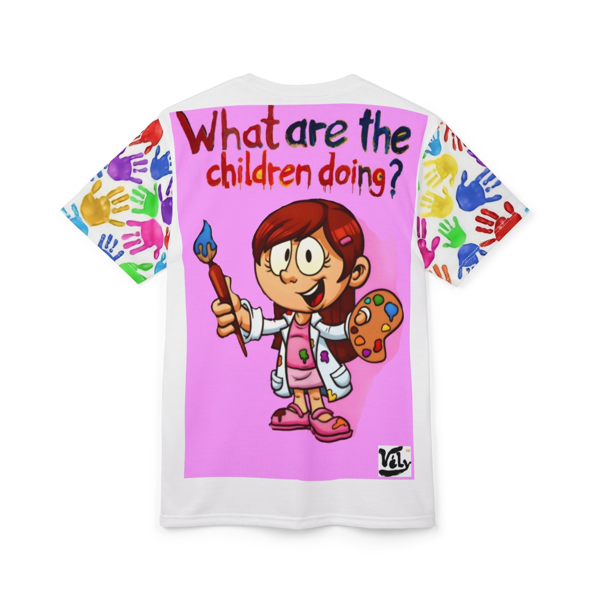 キッズダンスグラフィックTシャツ — 「子供は何してる？踊ってるよ」 
