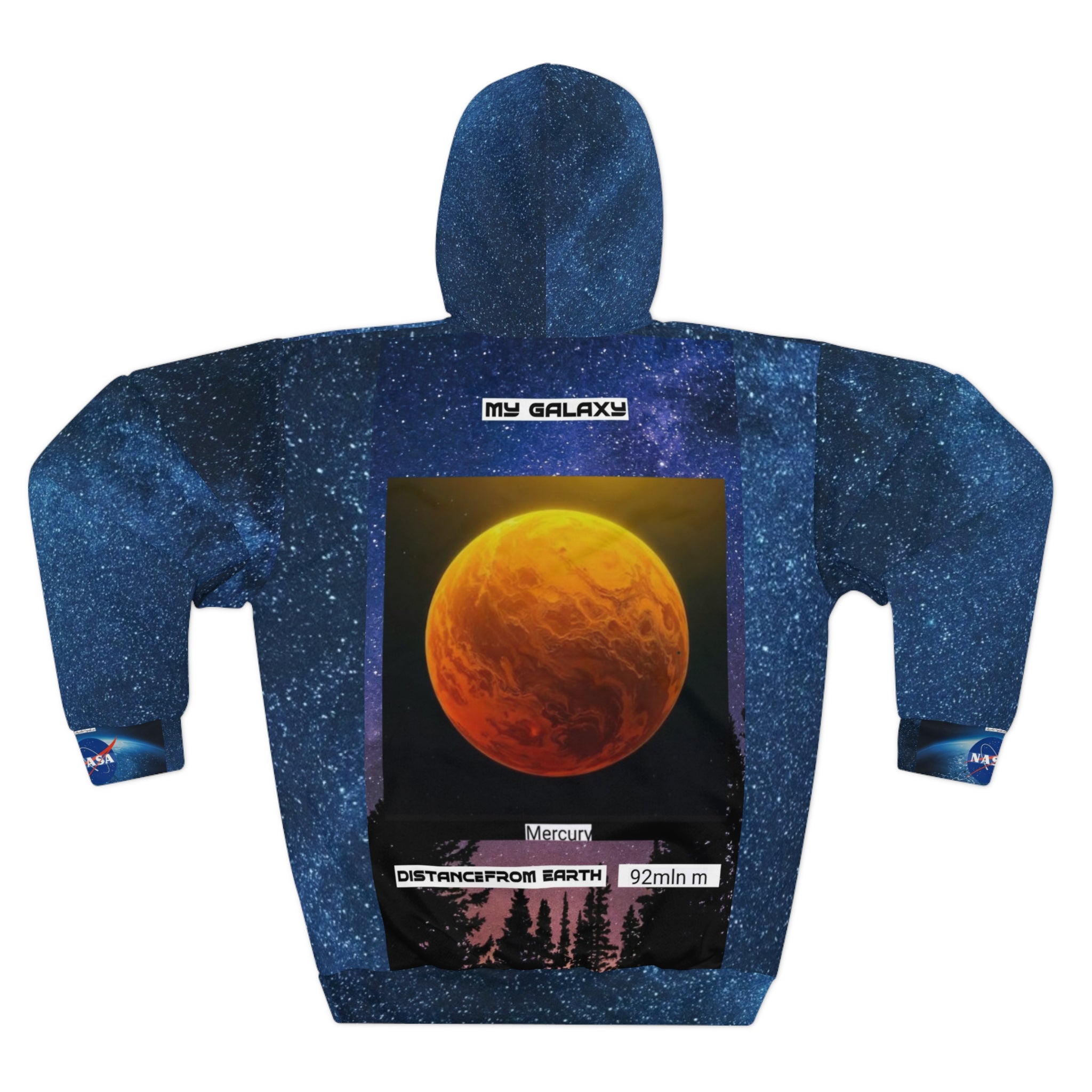 Galaxy Planet Hoodie — 'My Galaxy' Planet Graphic Pullover