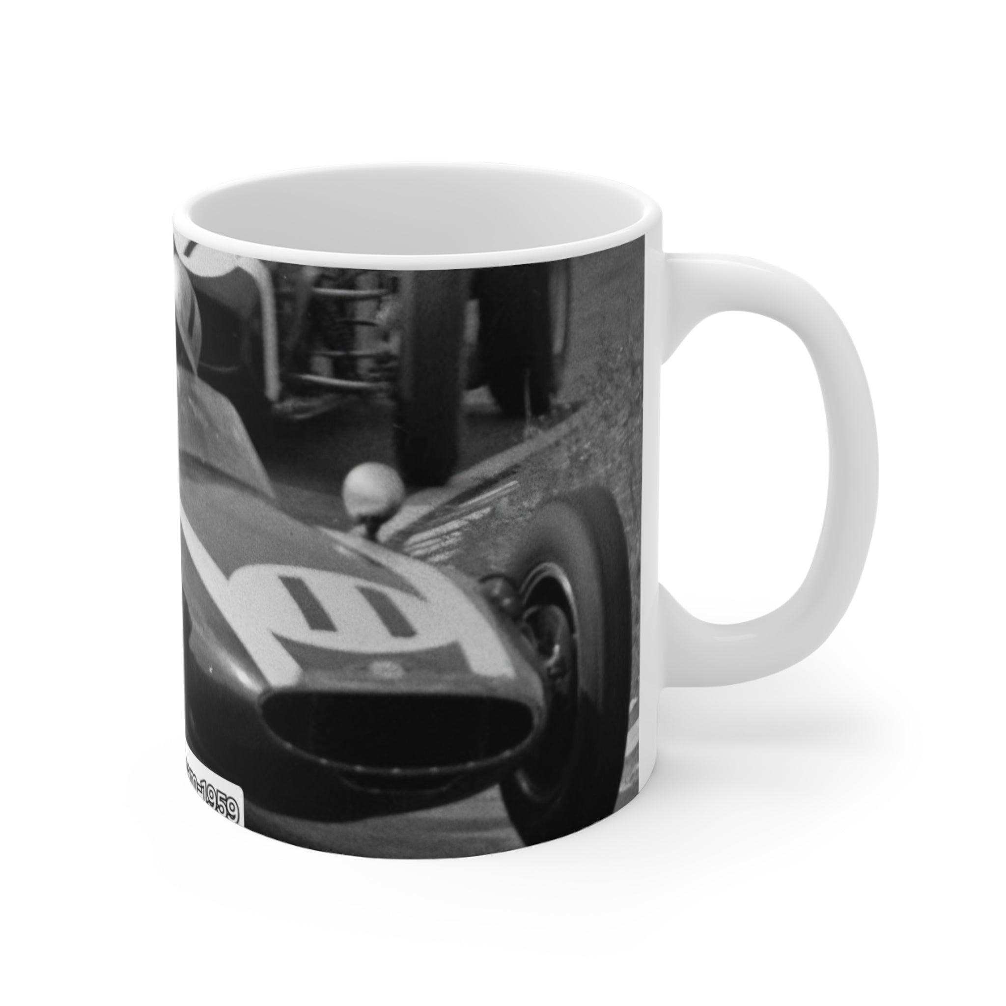 Racing Mug — 'The History of Speed' Vintage Race Car Coffee Cup