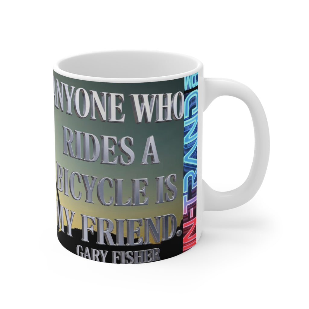 💎 Bike Lover Mug — 'Anyone Who Rides a Bicycle Has My Respect' Inspirational Cycling Cup 💎