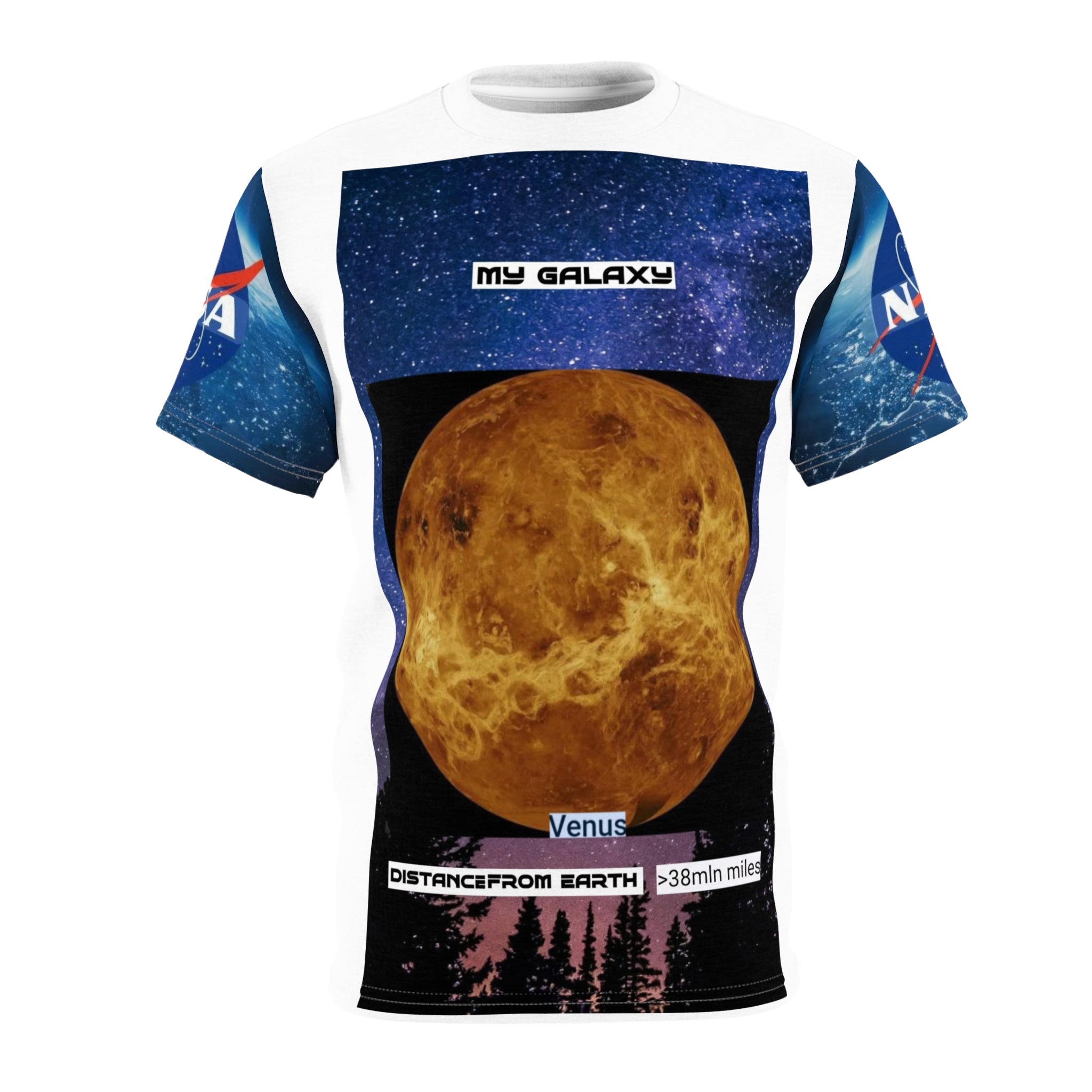 My Galaxy Venus Bright Graphic Tee — Stylish Celestial Gift
