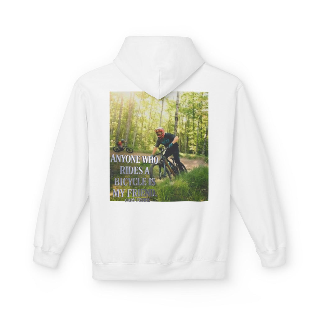 Mountain Biking Hoodie — Forest Trail Cyclist Photo Sweatshirt