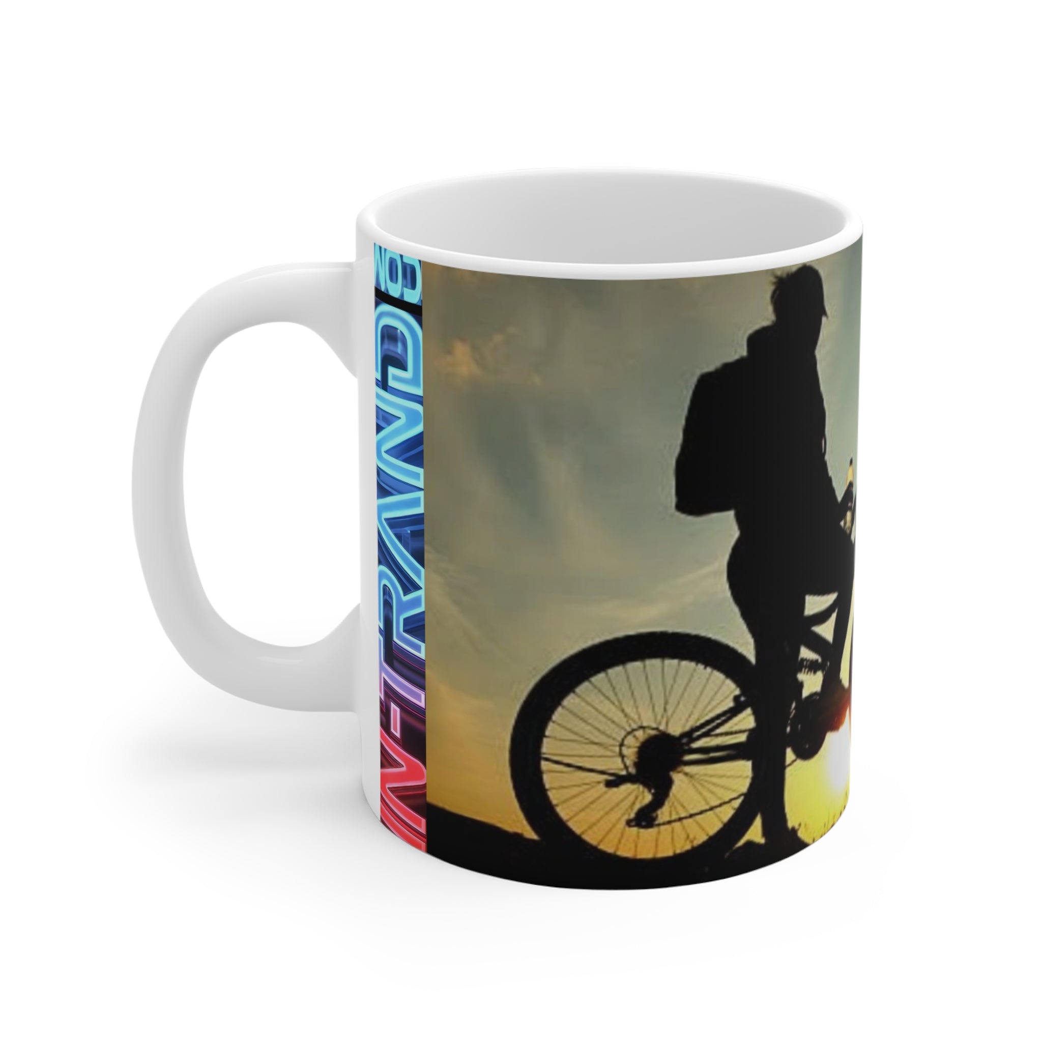 Bike Lover 11oz Coffee Mug — 'Anyone Who Rides a Bicycle Has My Respect' Inspirational Cycling Mug