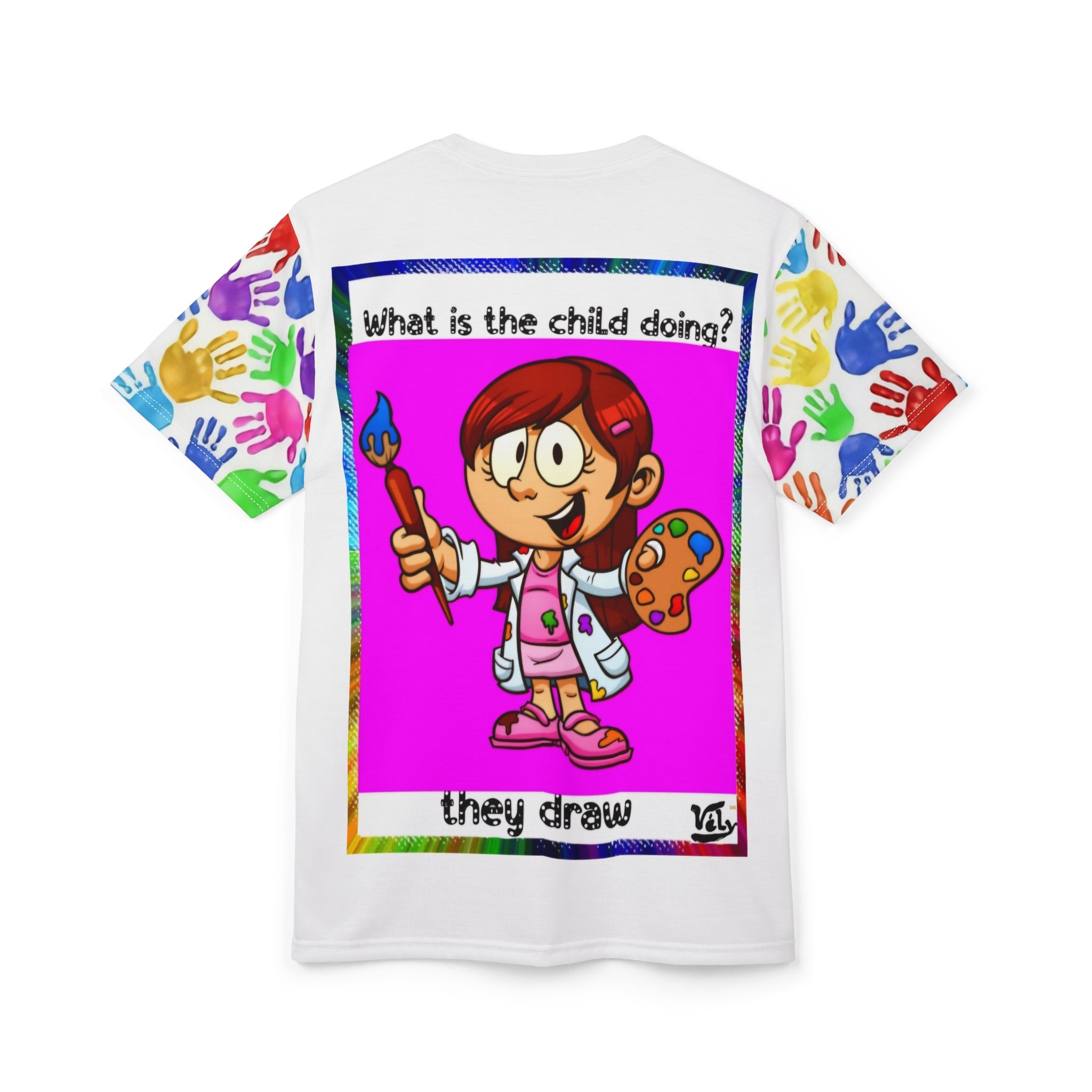 ジョイフルブライトTシャツ - カラフルなオールオーバープリントTシャツ