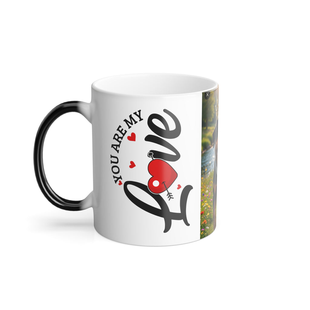 Color-Changing Mug — Crowned Rottweiler "You Are My Sunshine" Design, 11oz