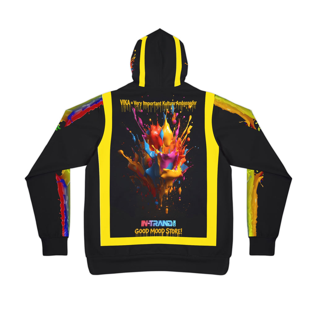 Athletic Hoodie — Color Splash Graphic Pullover