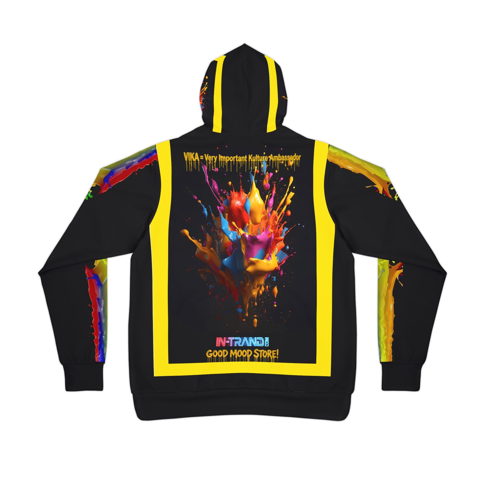 Athletic Hoodie — Color Splash Graphic Pullover