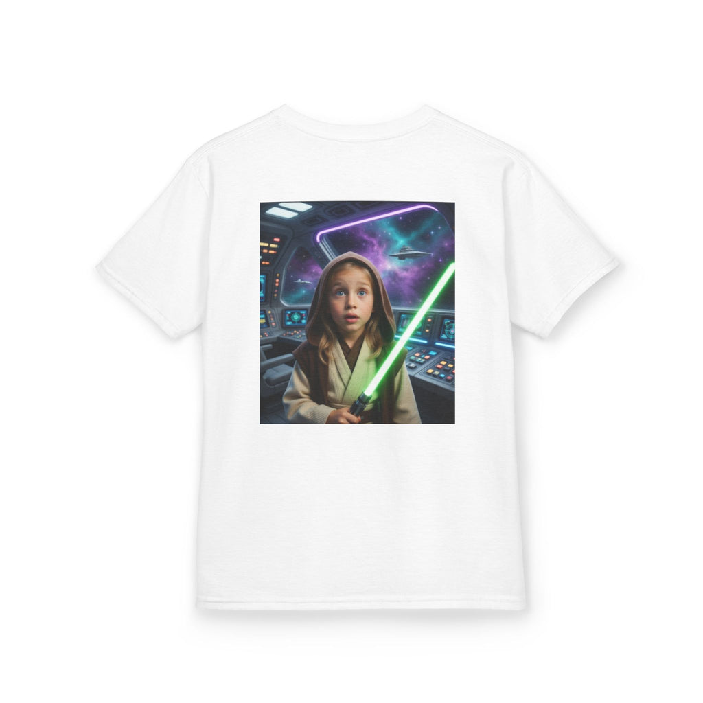 Kids Jedi Lightsaber T‑Shirt — Galactic Space Adventure Tee