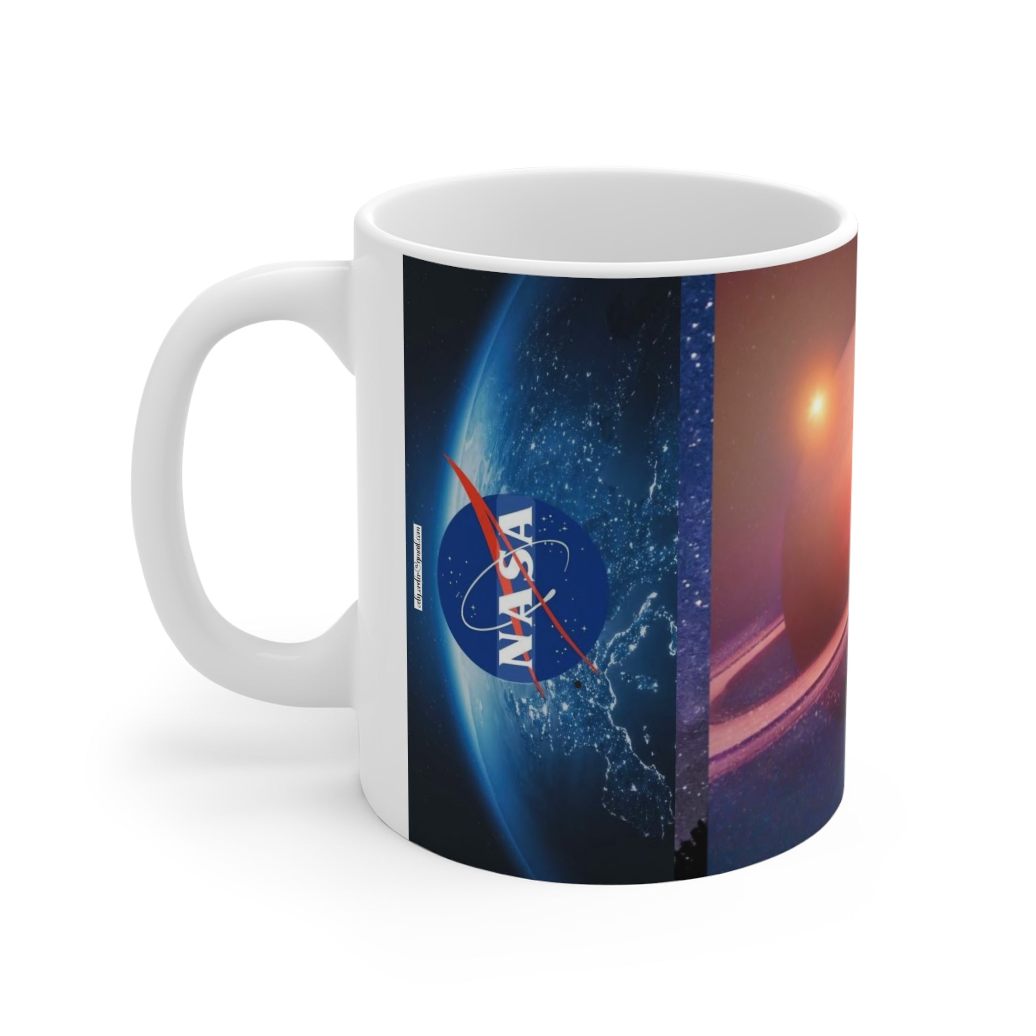 MUG MY GALAXY Saturn Space Mug — NASA Planetary Coffee Cup (11oz)