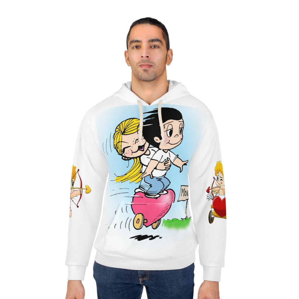 Hoodie collection - LOVE IS...-    Romantic Monday Hoodie — ‘What Gets Your Week Off to a Great Start’ Love Graphic