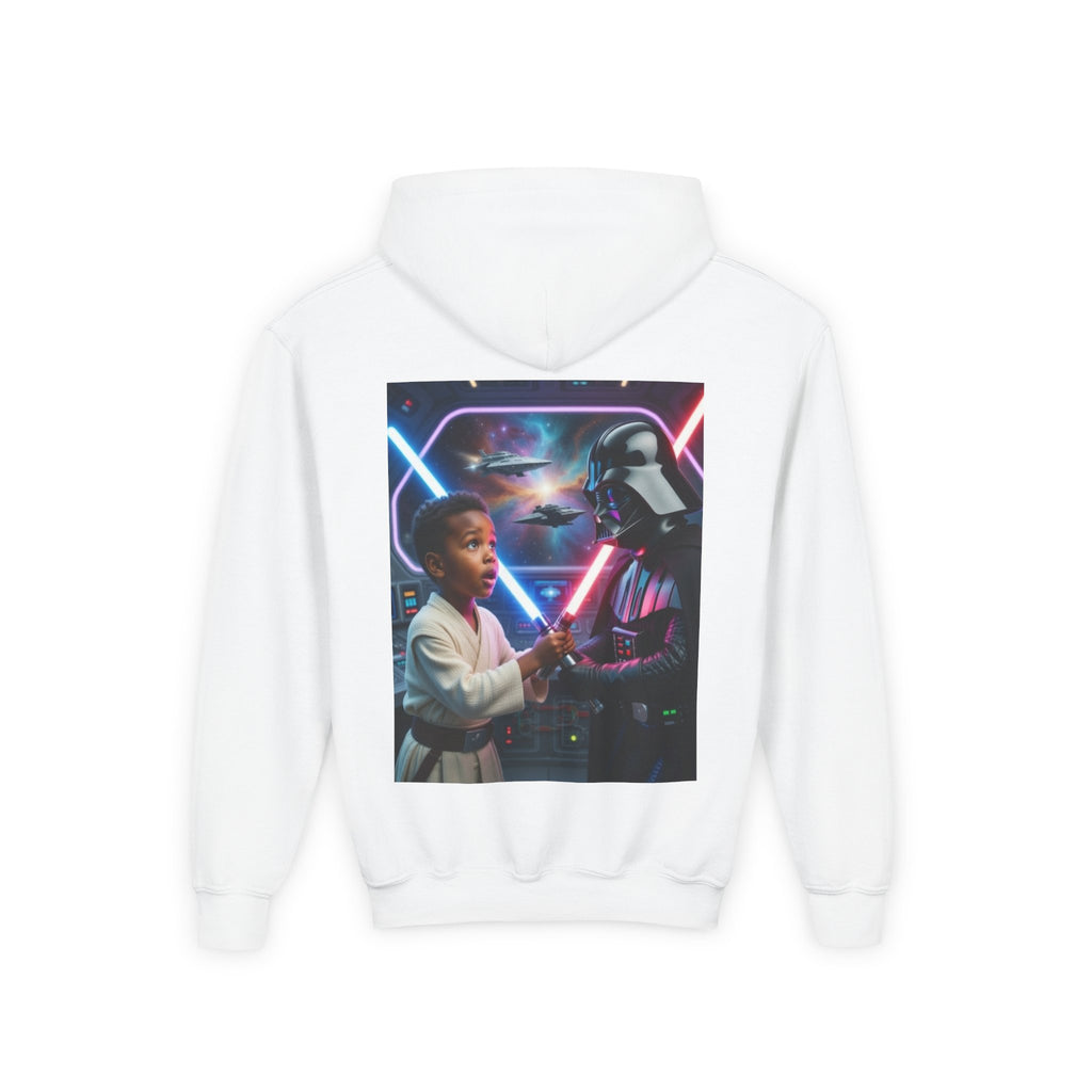Youth Lightsaber Duel Hoodie - Kid Jedi vs Sith Star Wars Inspired Sweatshirt