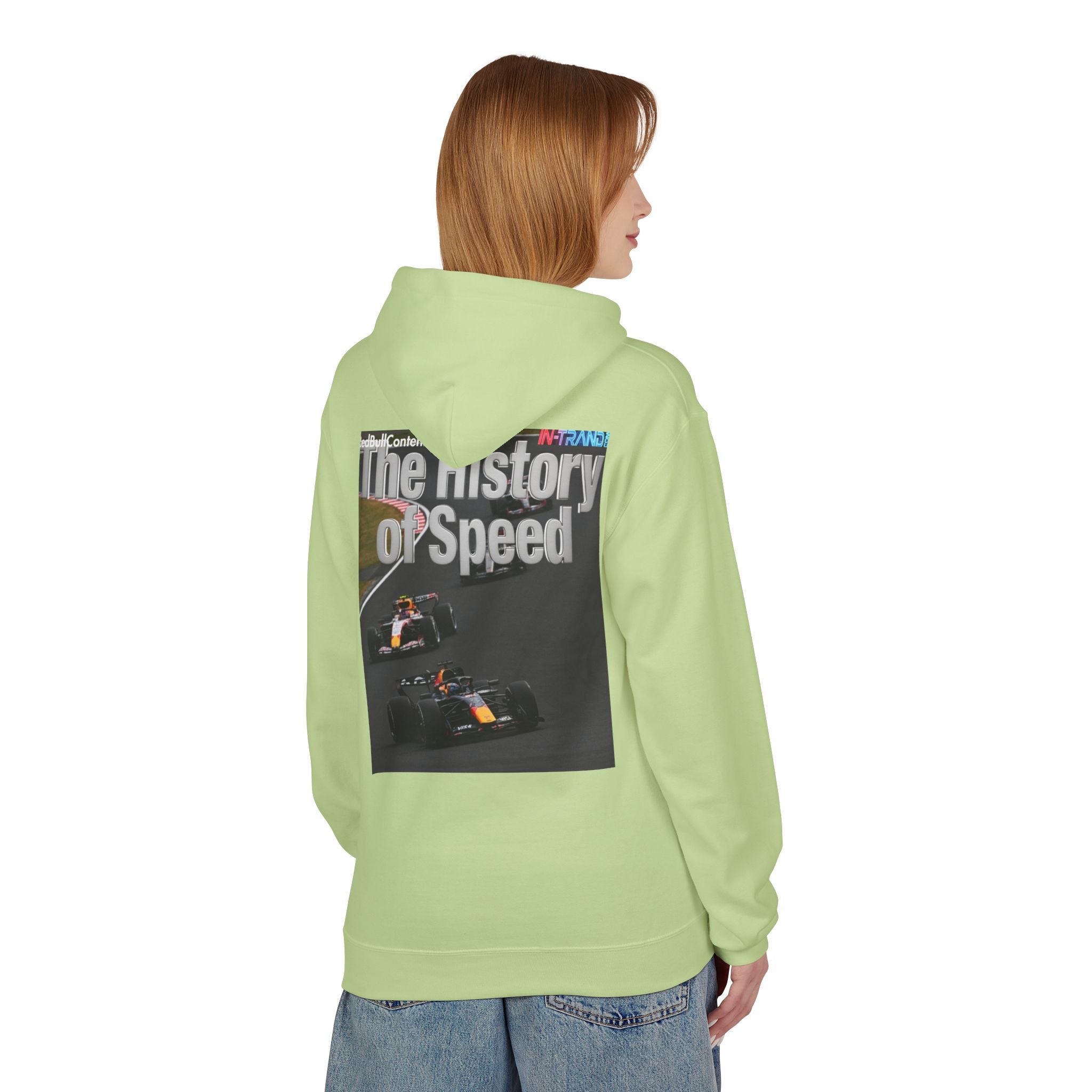 Racing Hoodie – “The History of Speed” Formula Car Graphic