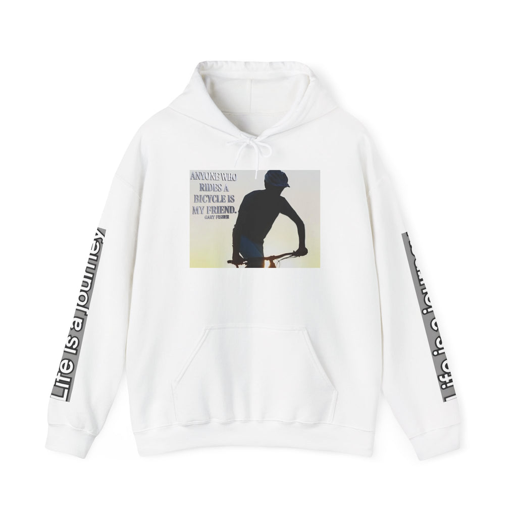 💎 Bicycle Friendship Hoodie — 'A Bicycle Ride With My Friend' Retro Cycling Pullover 💎