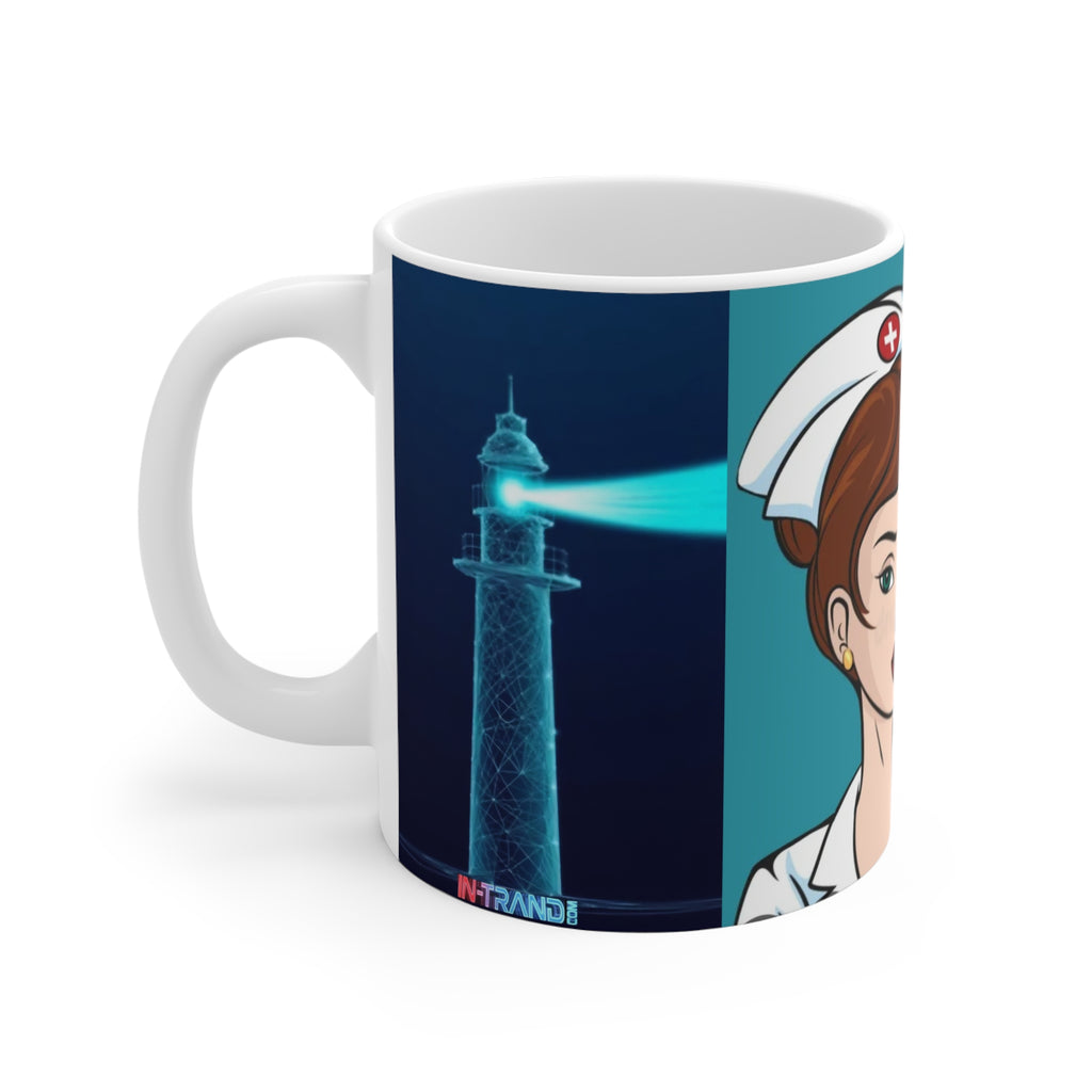 Nurse Pop Art 11oz Coffee Mug — “Don’t Be Afraid” Retro Medical Gift